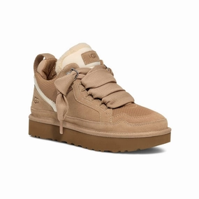 UGG Lowmel 1144032-SAN Sneakers Women Sand Suede Wool Lined Comfort Shoes GUG115 Cause Knee Pain