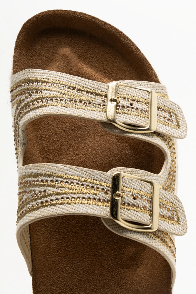 Sandals Beaches Ocho Rios Double Band Sandals Natural