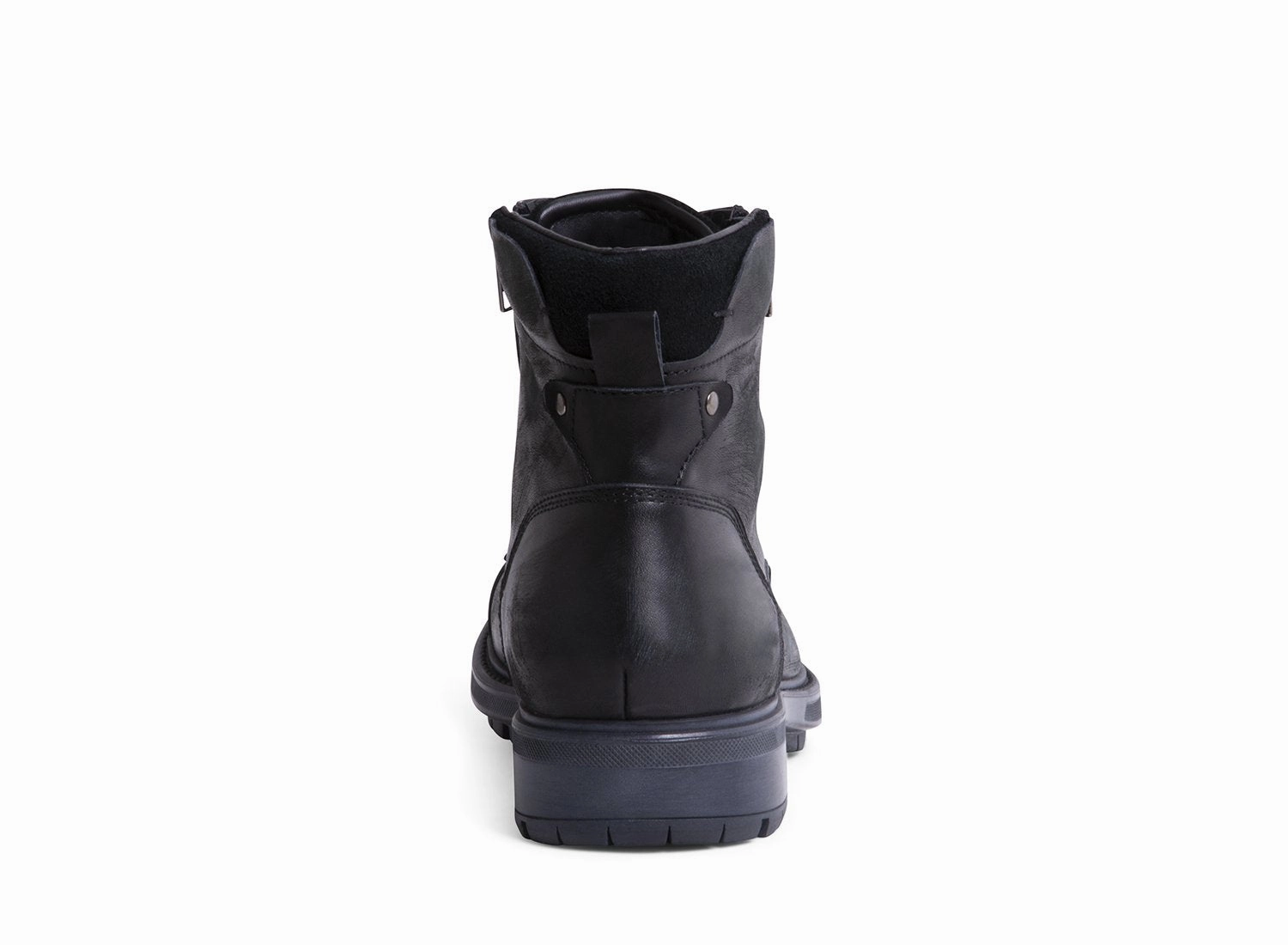 SURPLUS BLACK LEATHER Aquatalia Combat Boots