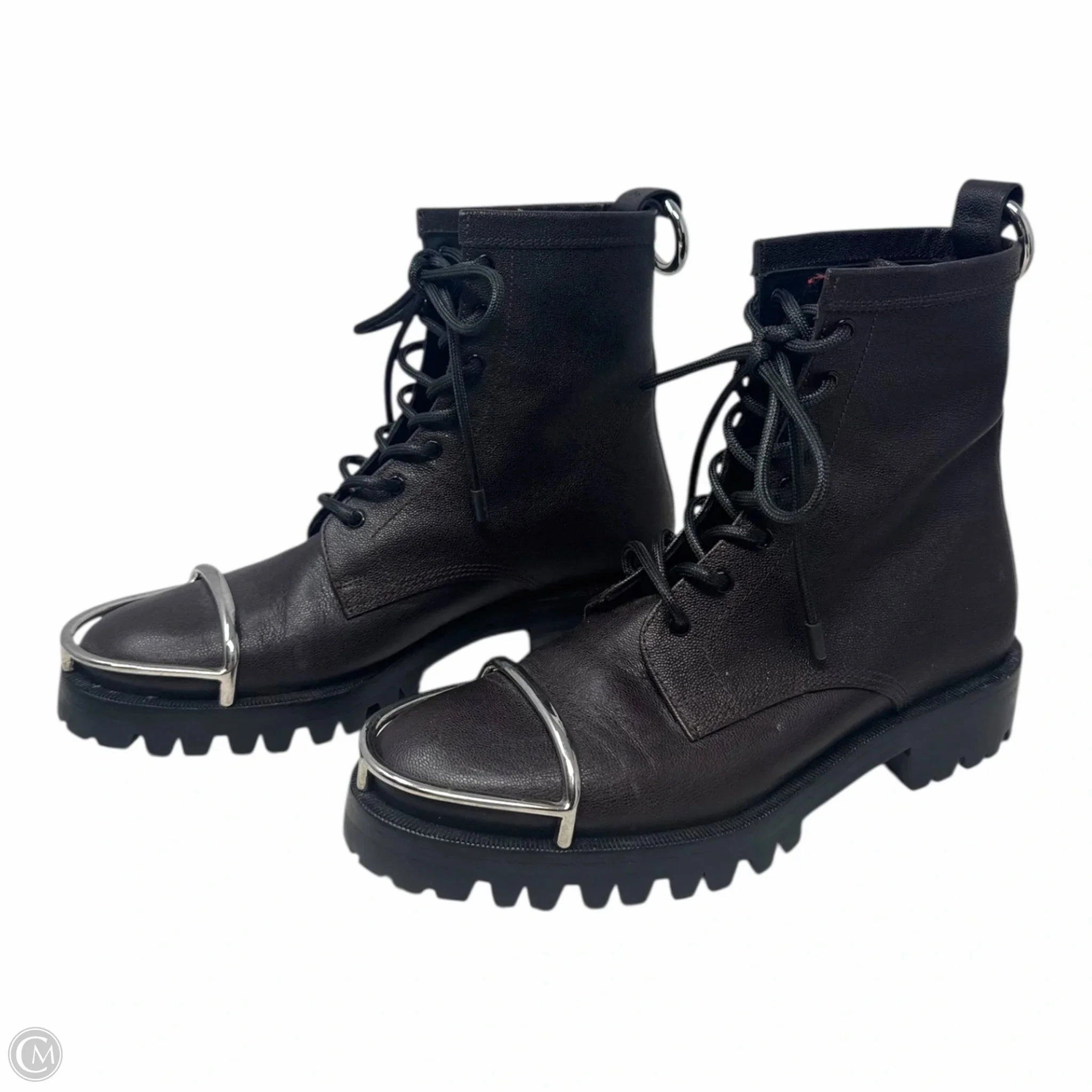 Lyndon Halo Combat Boots Luxury Designer By Alexander Wang In Brown, Size: 7 Us Military Combat Boots
