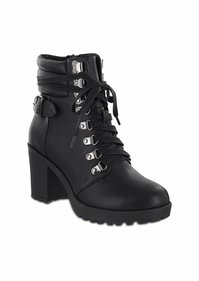 ANNAMARIA - BLACK Slouch Combat Boots