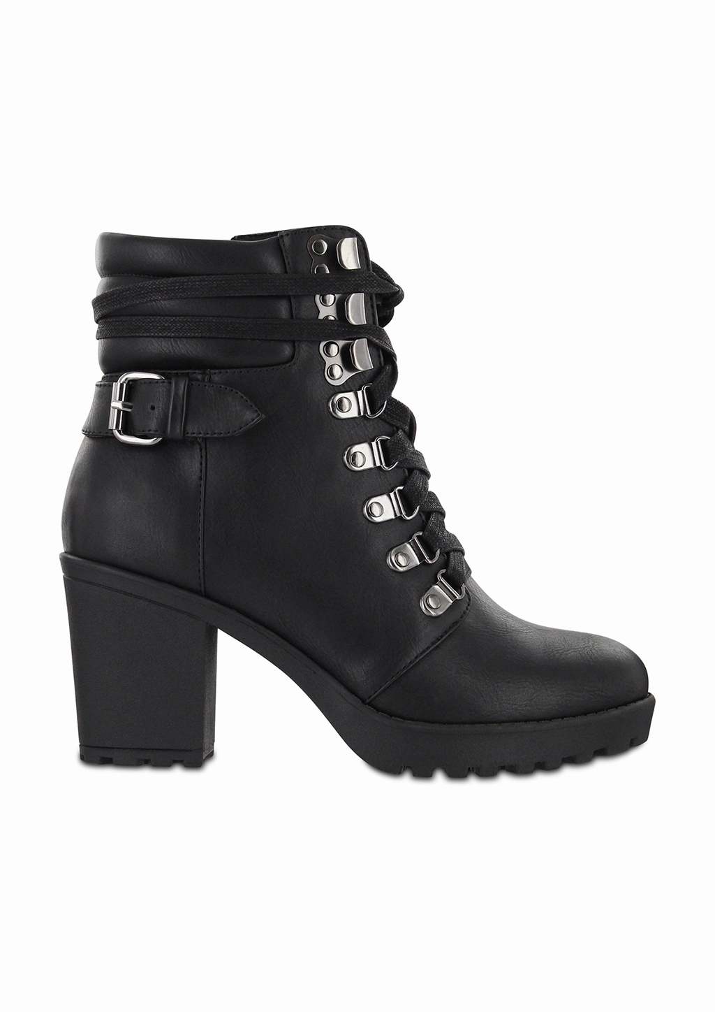 ANNAMARIA - BLACK Warm Weather Combat Boots