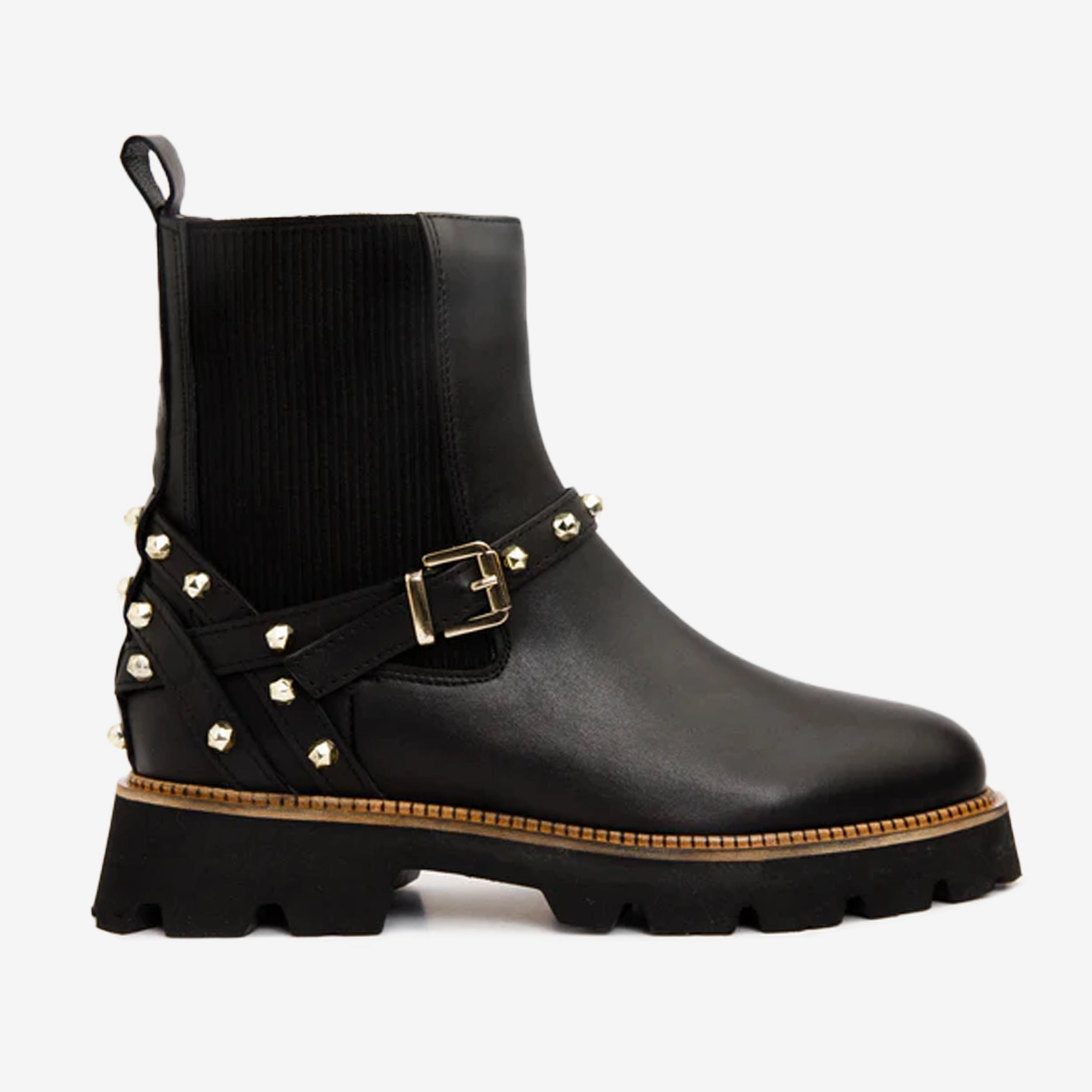 The Rabah Black Leather Women Boot Final Sale! Labor Day Sale