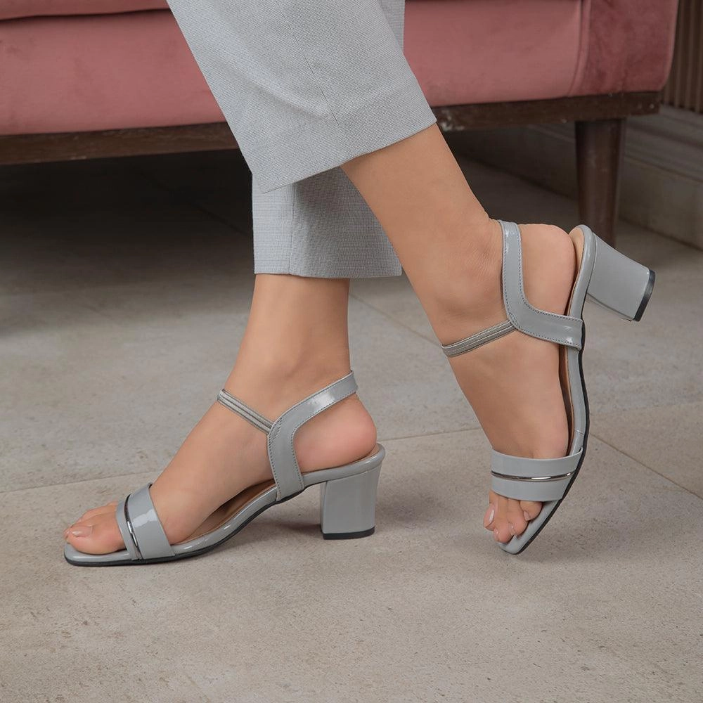 The Rachel Grey Women's Dress Block Heel Sandals Tresmode Sandals Church Palm Avenue