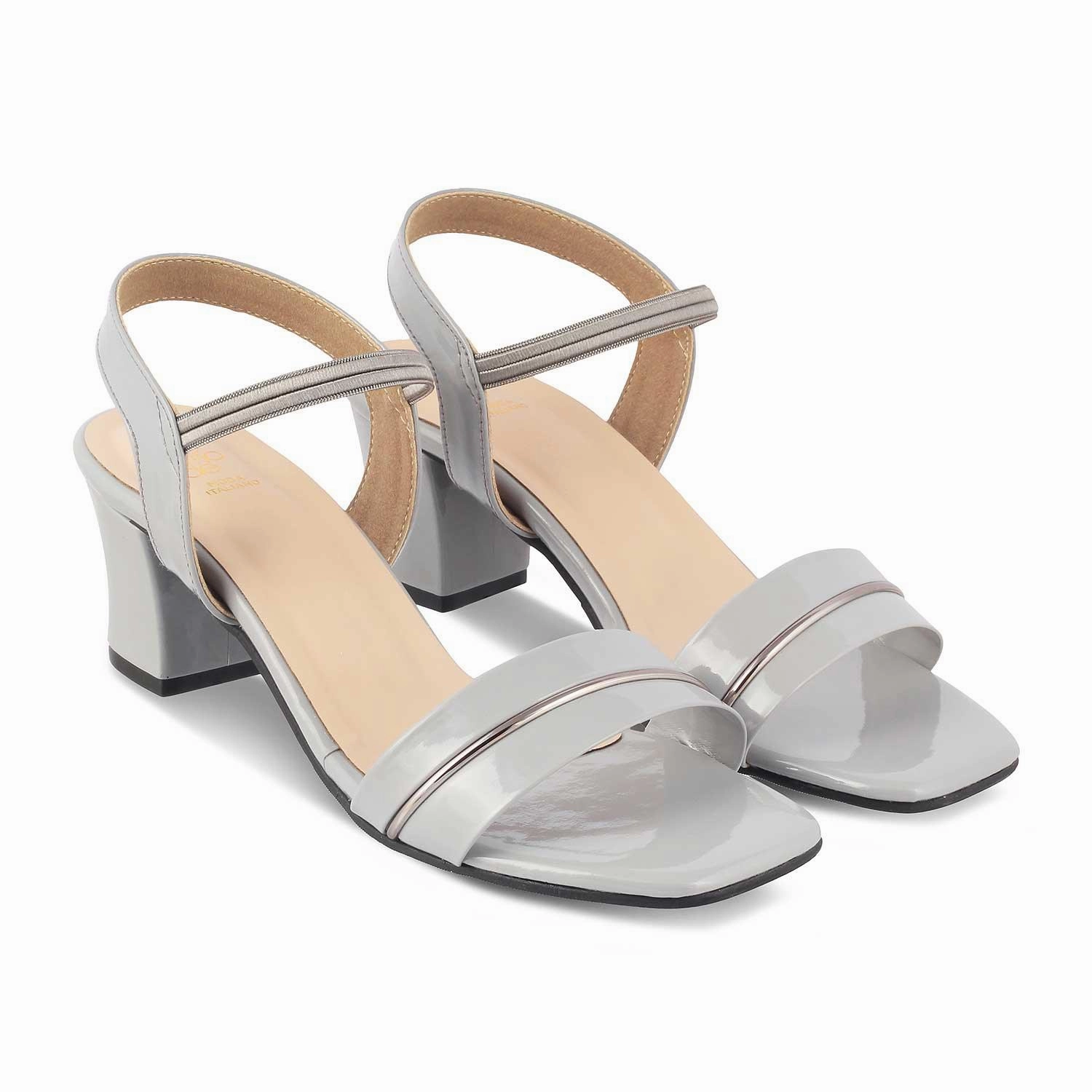 The Rachel Grey Women's Dress Block Heel Sandals Tresmode Shein Sandals