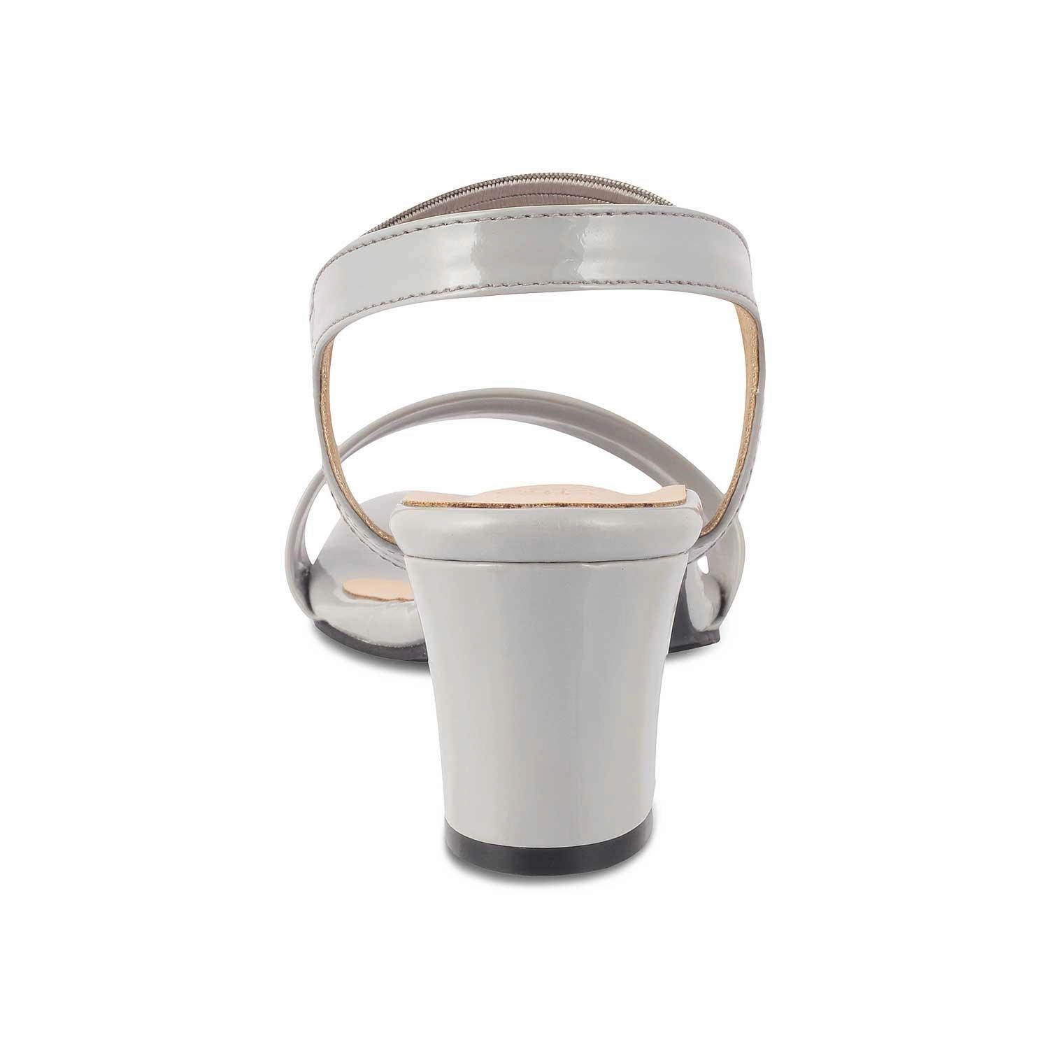 The Rachel Grey Women's Dress Block Heel Sandals Tresmode Evening Sandals