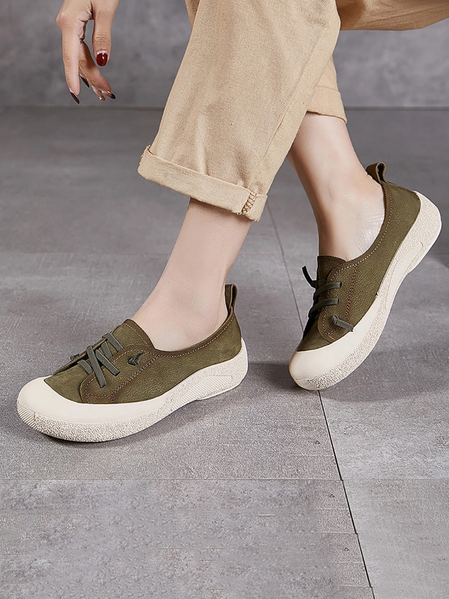 Coupon Code Shoes Casual Genuine Leather Flat Women Summer Shoes