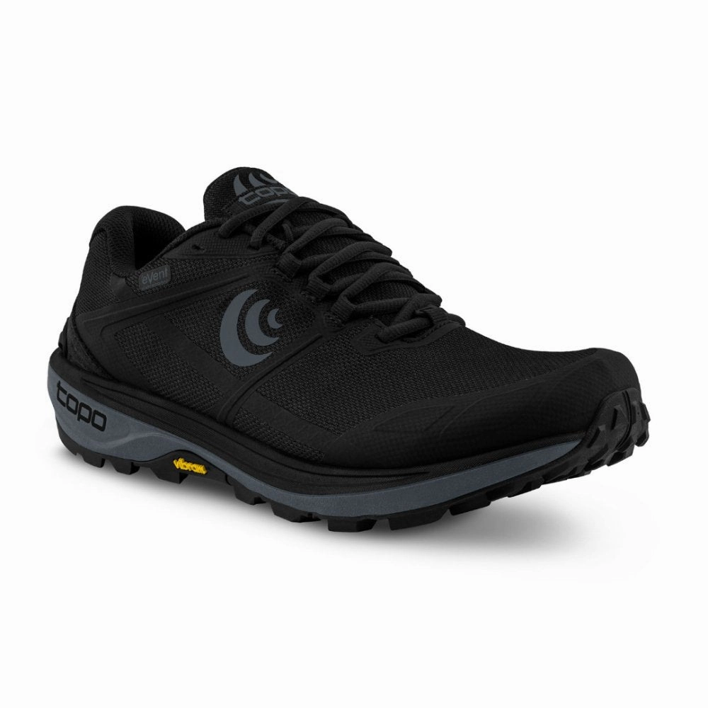 Best Grip Hiking Shoes Topo Athletic Men's Terraventure 4 WP - Black/Charcoal