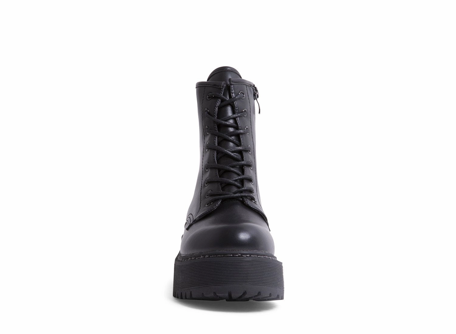 Combat Boots With Zip BETTYY BLACK SYNTHETIC
