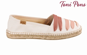 Tp Laces Pink Toms Espadrille Wedge