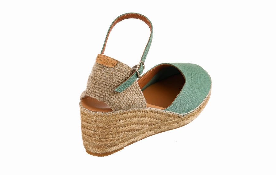 Tp Planet Mint Cabriah Espadrille Wedge Sandal