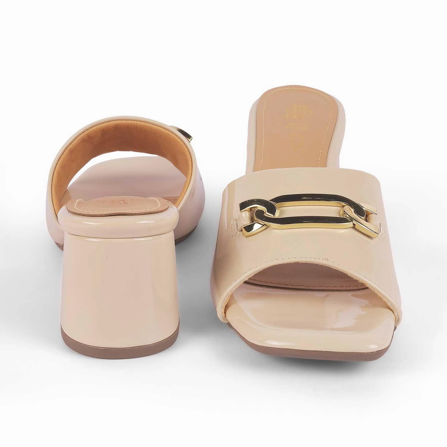 Original Universal Sandals Tresmode Adare Beige Women's Dress Block Heel Sandals