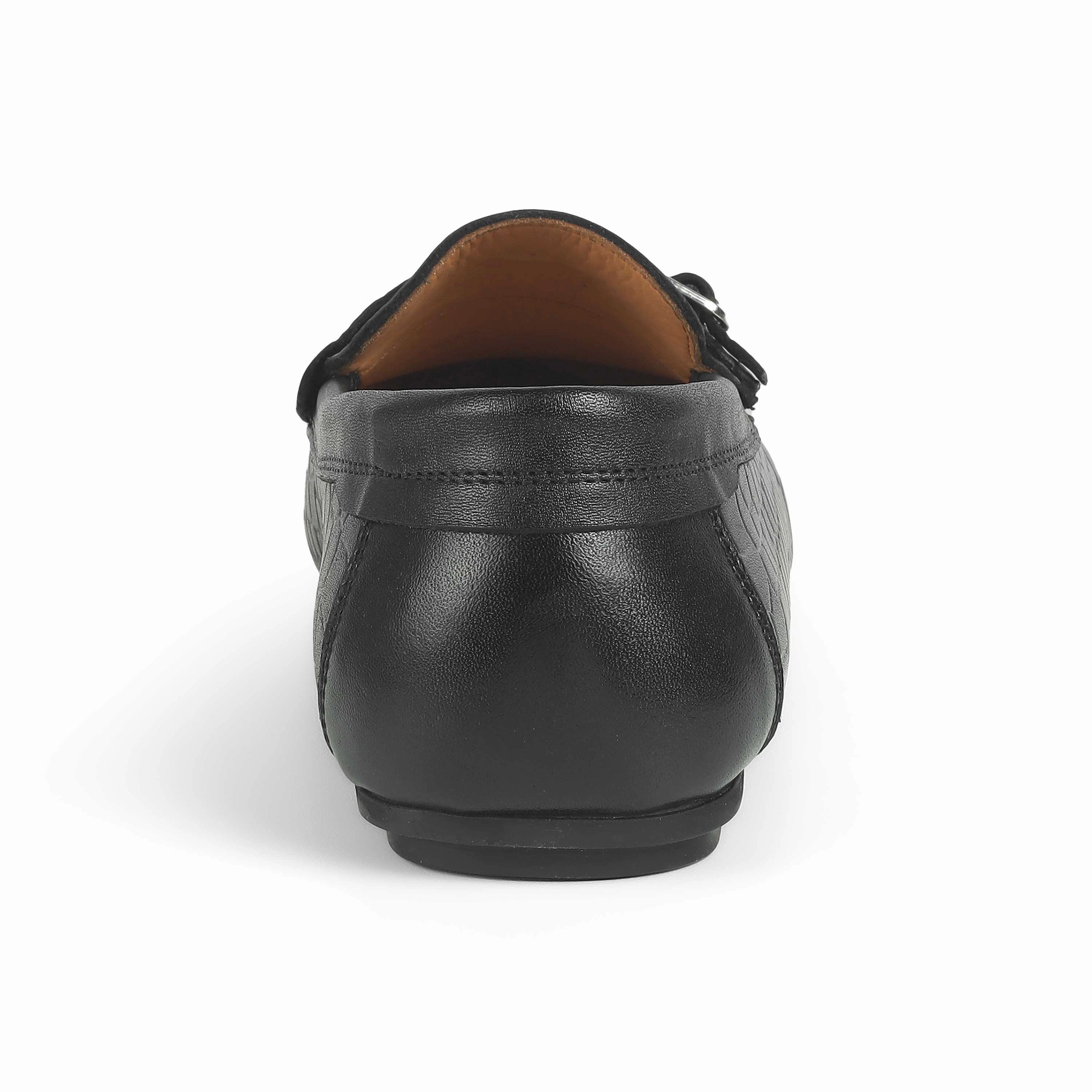 Tresmode Crot Black Men's Leather Double Monk Shoes San Marcos