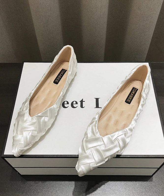 Comfy Pointed Flat Soft Women Apricot Toe Shoes Shoes Ripped