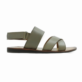 Bandolino Sandals Tucson - Men's Sage Green Calf Leather Sandal
