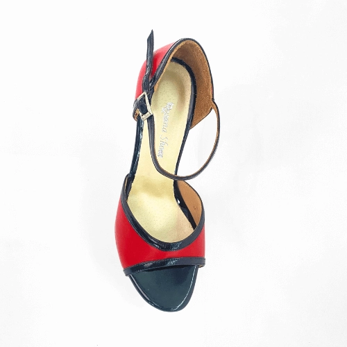 Shoes Near Me Deals Pasional - Red & Black Classic Leather Tango Shoes