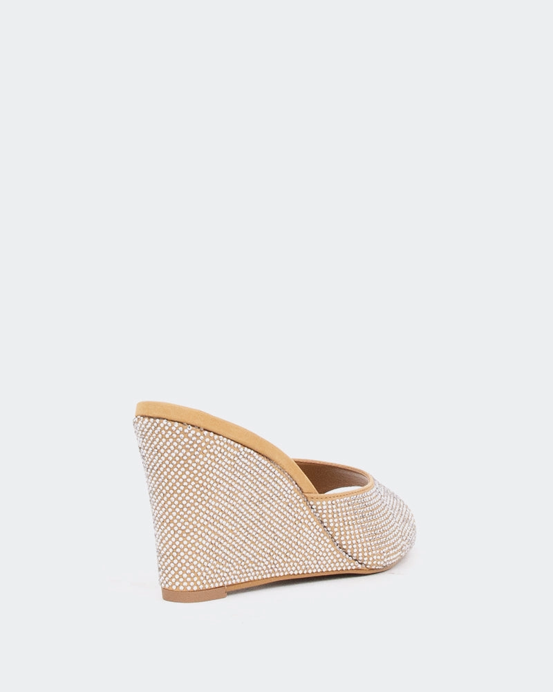 Crystal Tan Suede Bass Sandals