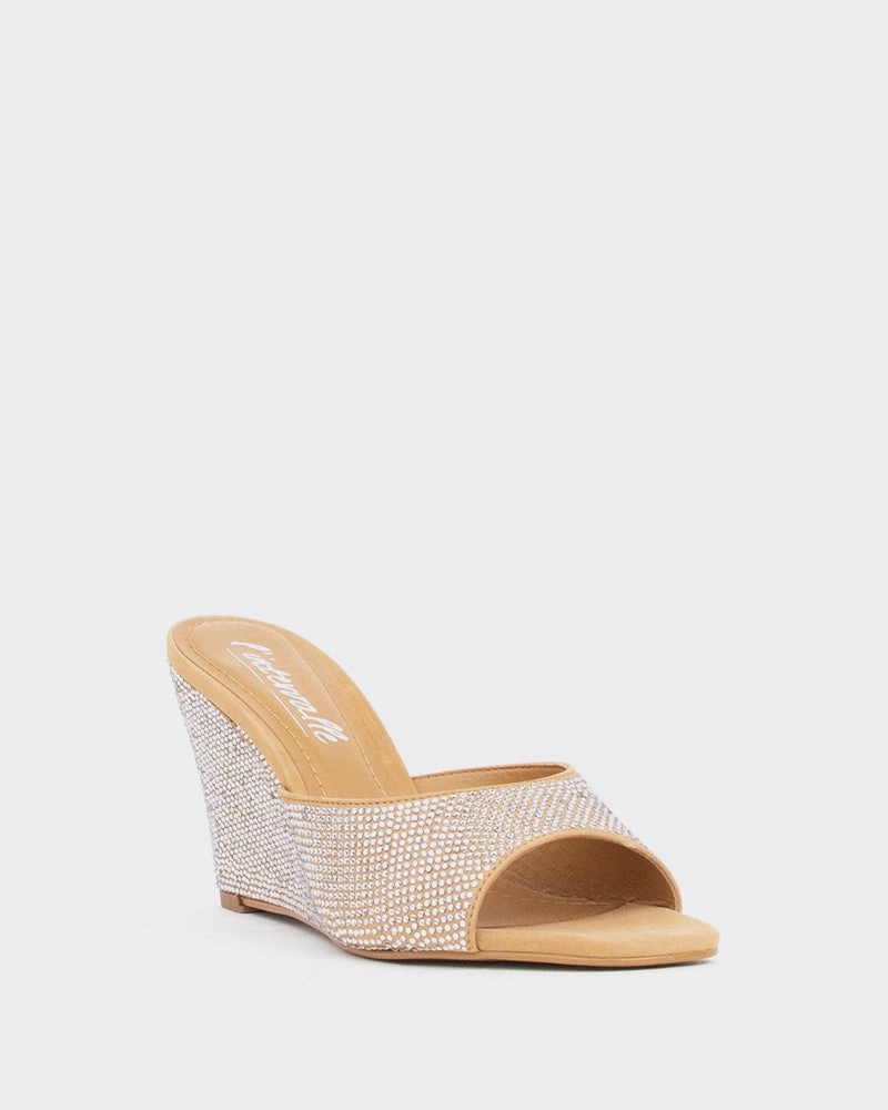 Sandals Travel Agents Crystal Tan Suede