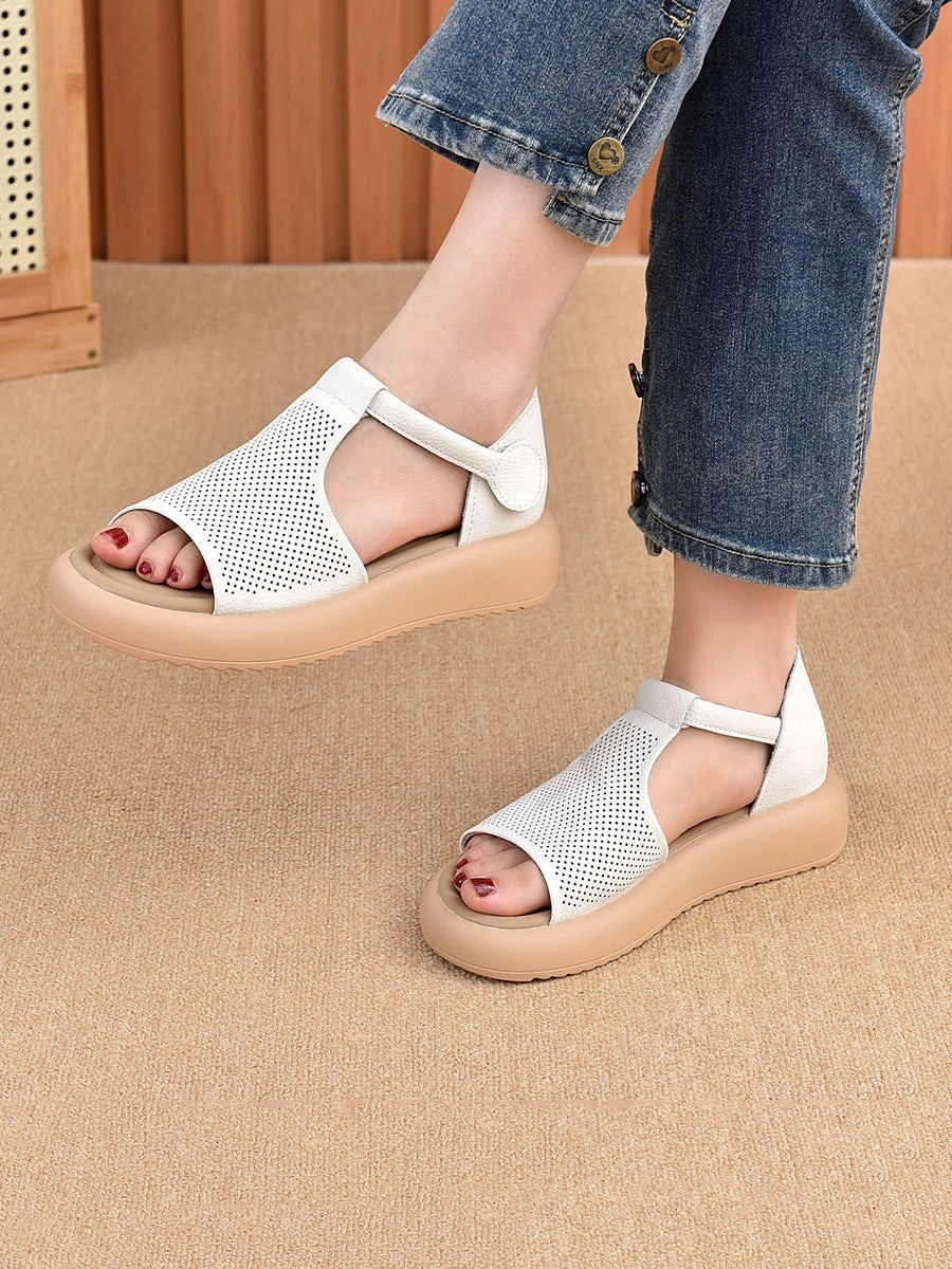 Summer Sandals Casual Leather Women Platfrom Des Moines Iowa