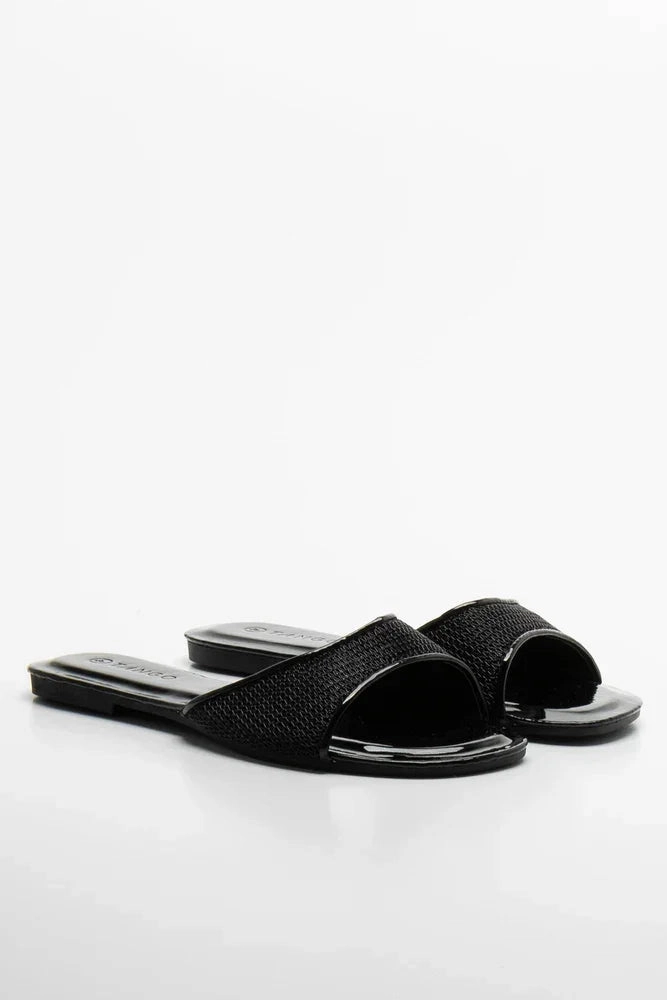 Pearl Sandals Mesh Sandal Black