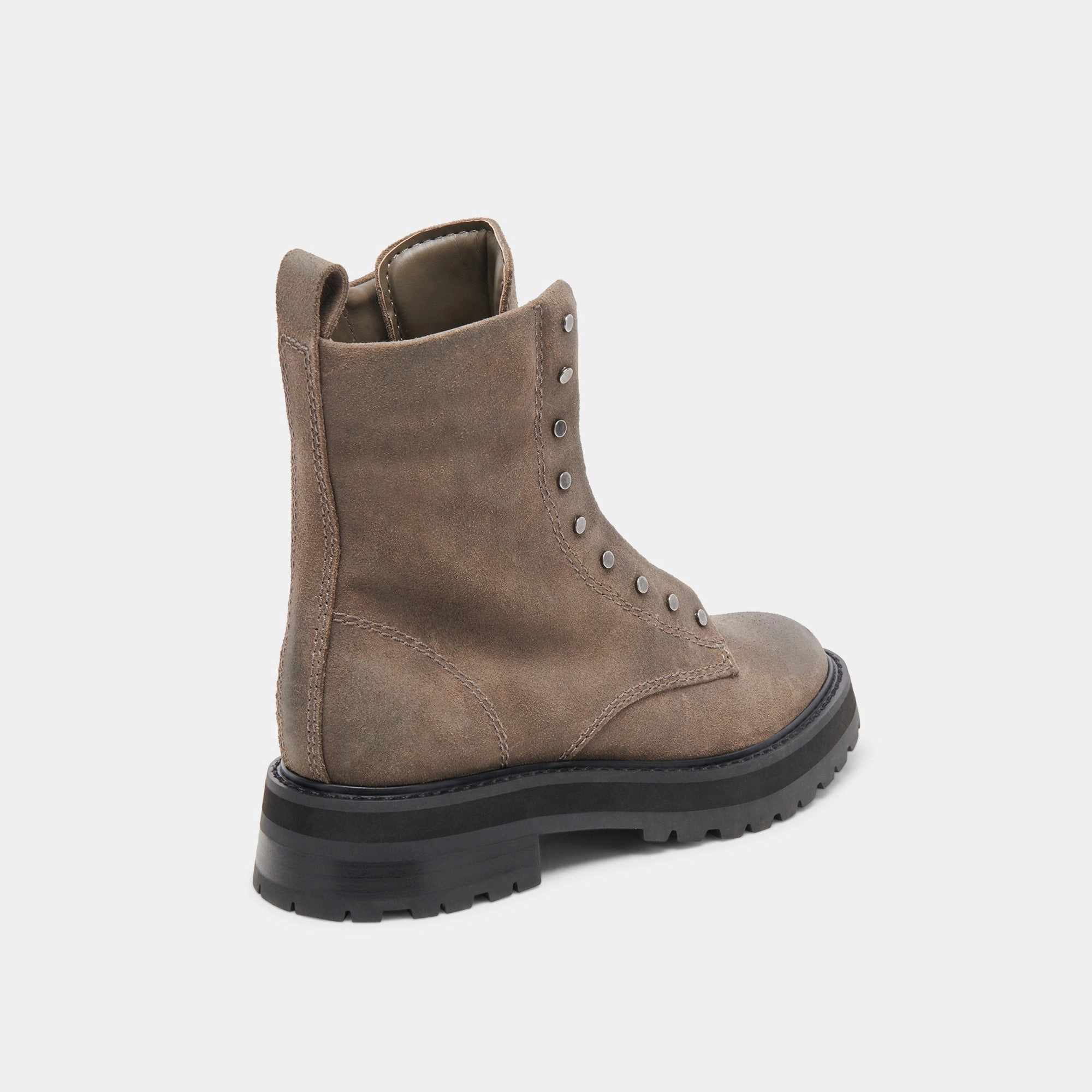 Tall Lace Up Combat Boots RANIER BOOTS SANDSTONE KNIT - re:vita