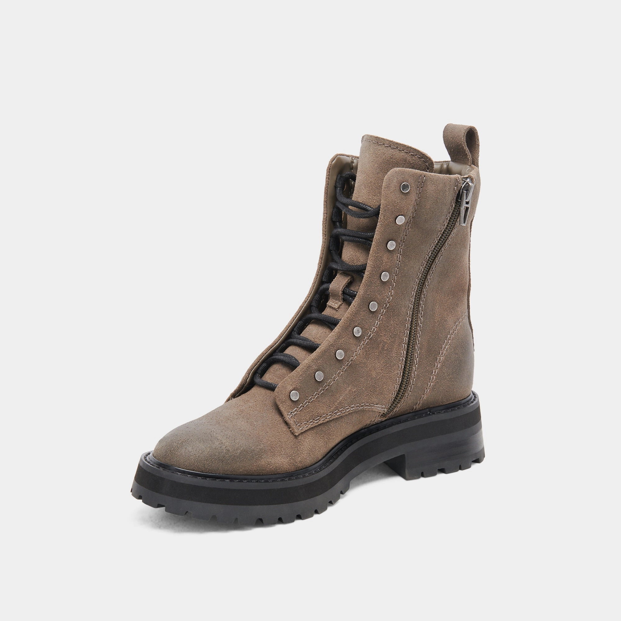 Olsenboye Combat Boots RANIER BOOTS SANDSTONE KNIT - re:vita