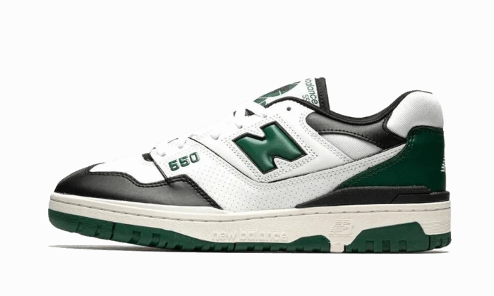 New Balance 550 White Green Black Olive Green New Balance Womens