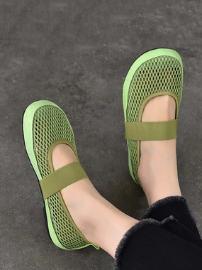 Buy Shoes Canada Low Heel Leather Summer Mesh Women Shoes