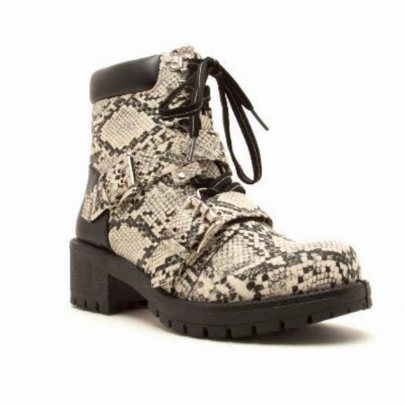 TRESSA-01 Stone Rocky Combat Boots