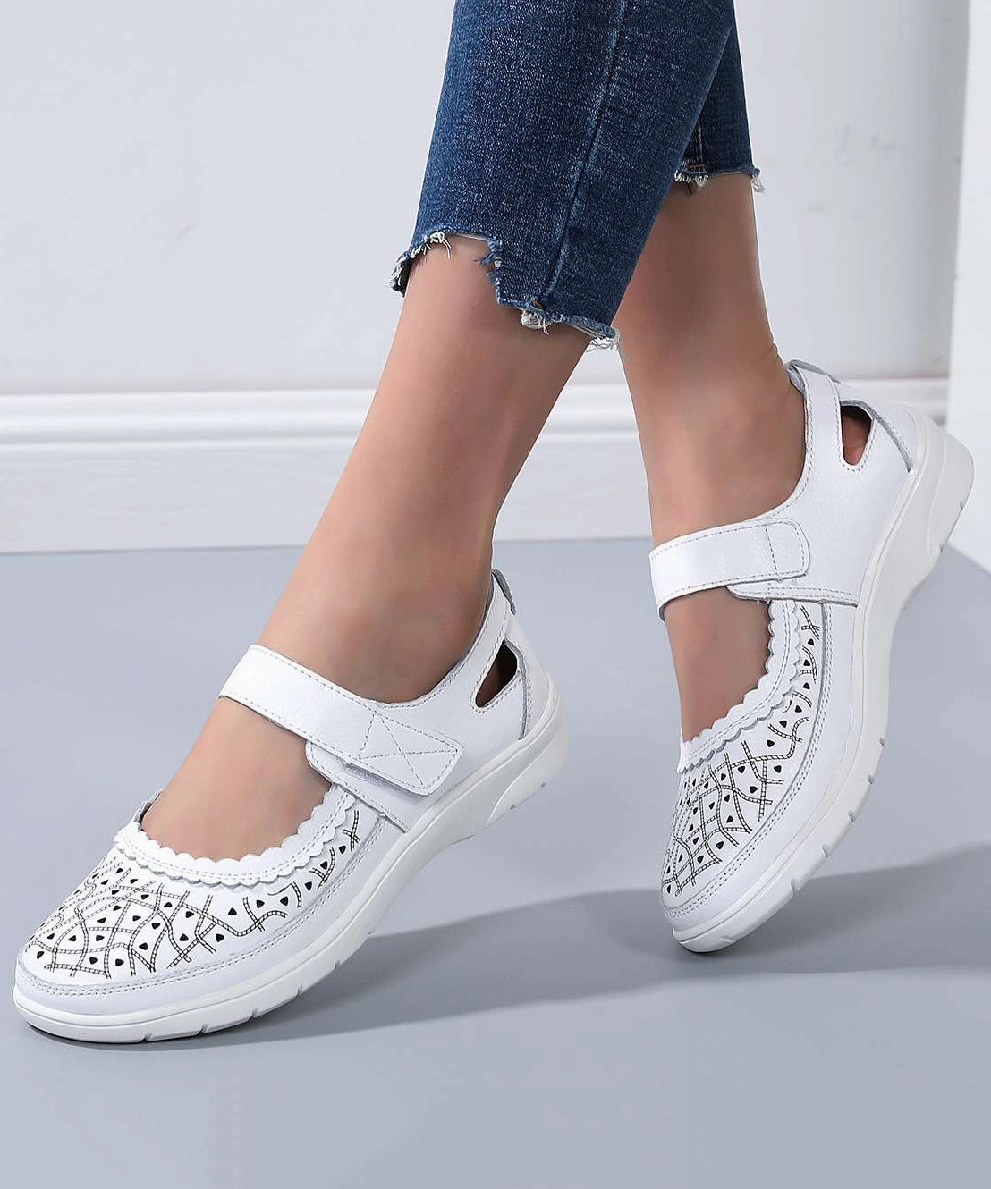 Sandals Emerald Bay Bahamas Summer New Comfortable Cowhide Leather Sandals Hollow Out AP1031