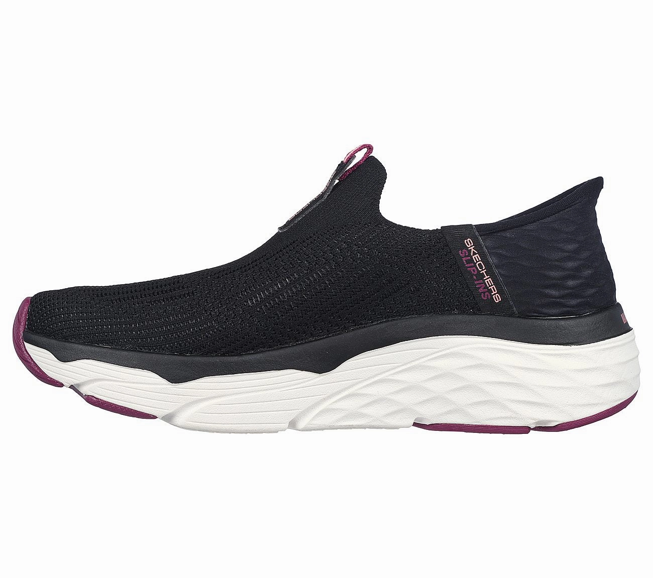 SKECHERS SLIP-INS: MAX CUSHIONING ELITE - SMOOTH - 128571 - BKBU The Coolest Running Shoes