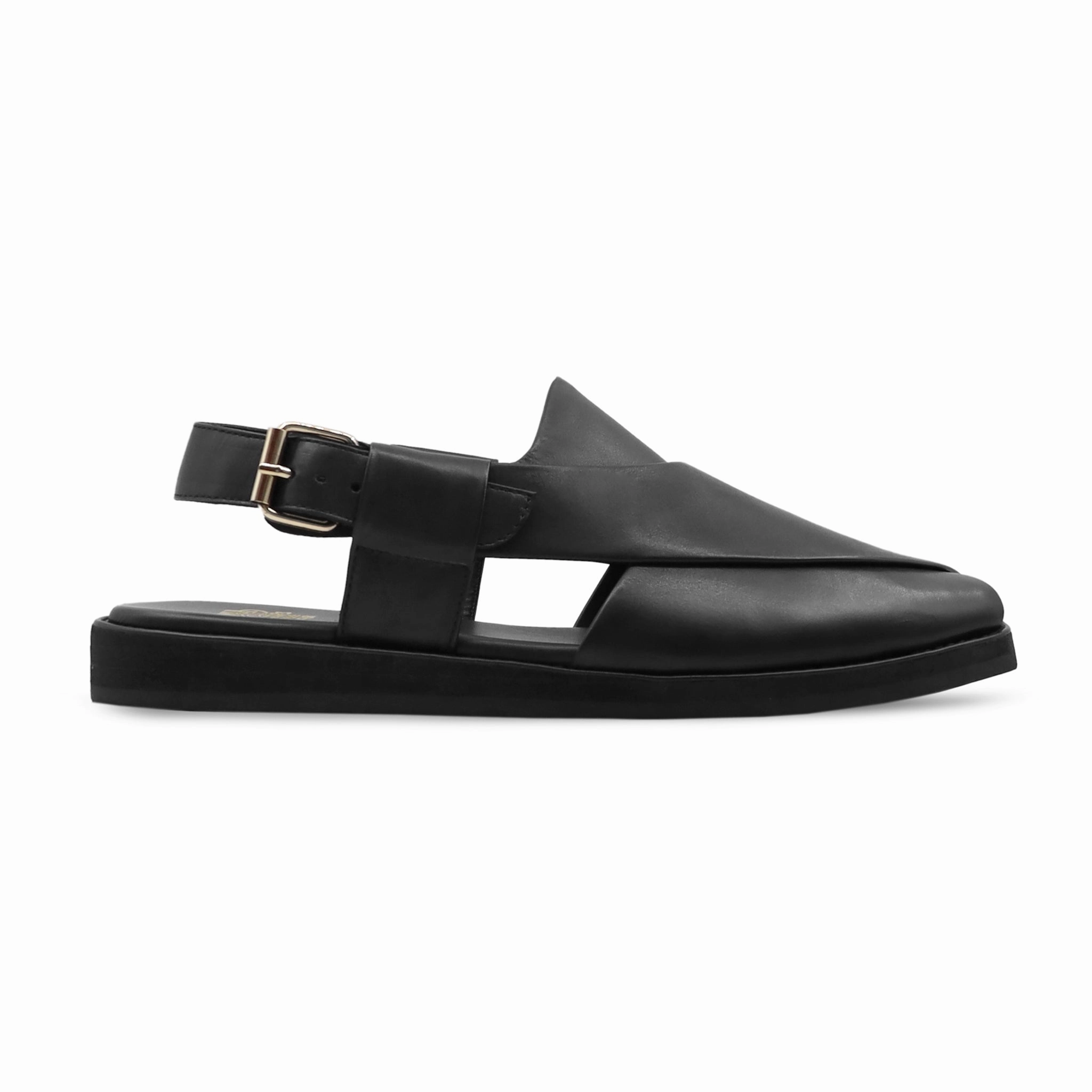 Hermes Sandals Kalambo - Men's Black Calf Leather Sandal