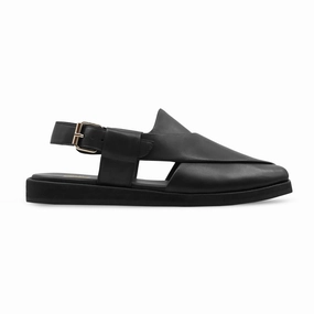 Kalambo - Men's Black Calf Leather Sandal Sundance Sandals