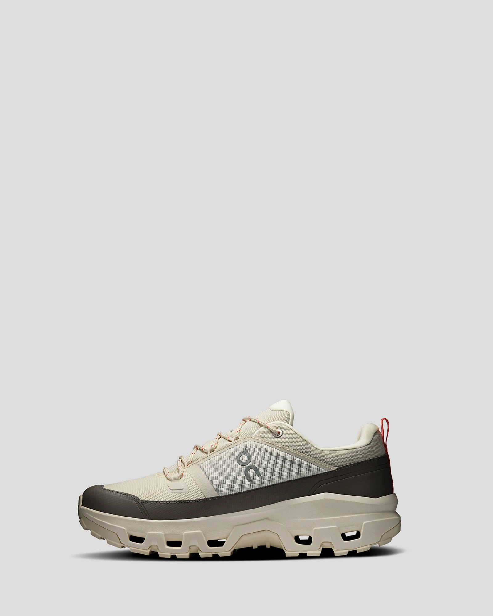 Leather Lined Hiking Shoes Men's On Cloudrock Waterproof Low Hiking Shoes - Hunter/Black