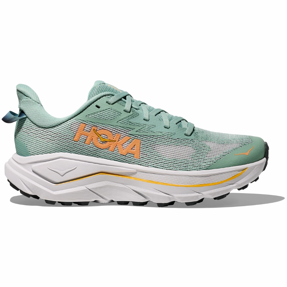 Best Road And Trail Shoe Hoka Challenger 8 Jade/Cosmic Grey Running Shoe (Women's)