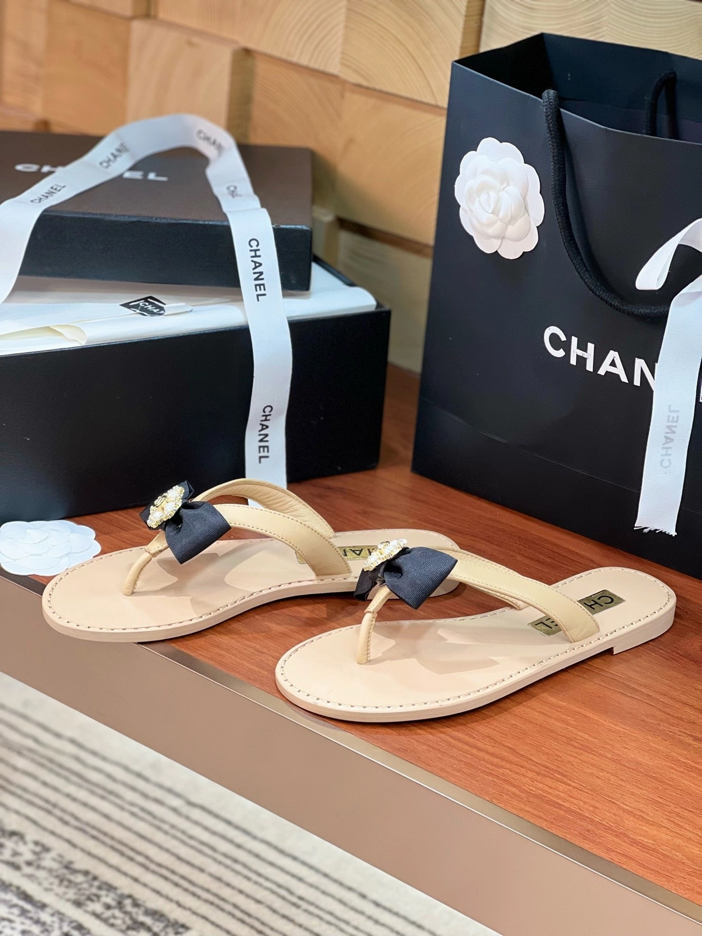 SE1623 Chanel Mules / Size5-11 Summer Home Slippers