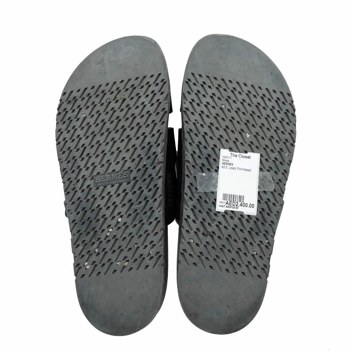 Redding Ca Top quality Hermes Noir Chypre Men's Sandal 42.5