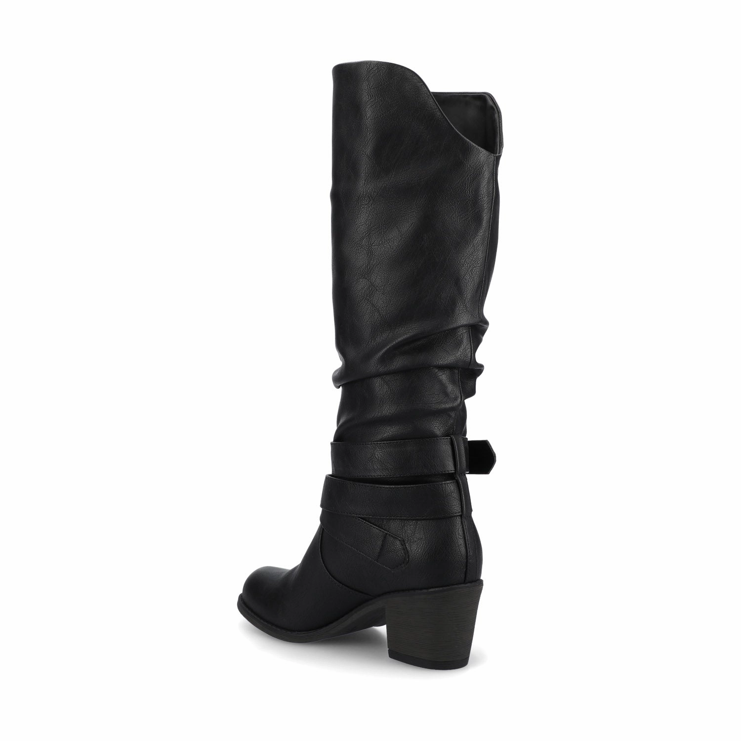 LATE KNEE-HIGH WESTERN BOOTS IN VEGAN LEATHER
