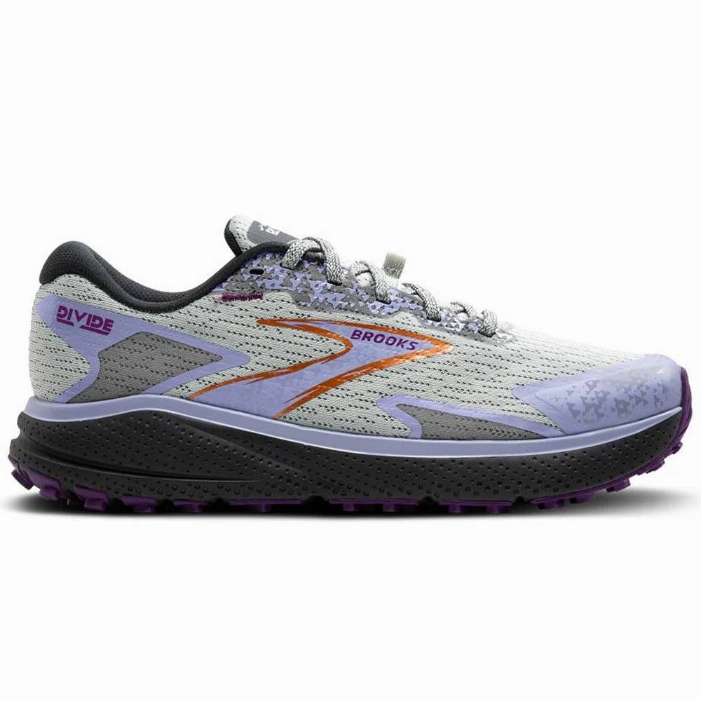 Speedcross 4 Trail Running Shoes Reviews Women's Brooks Divide 5, Mercury/Ebony/Sweet Lavender, 9.5 B Medium