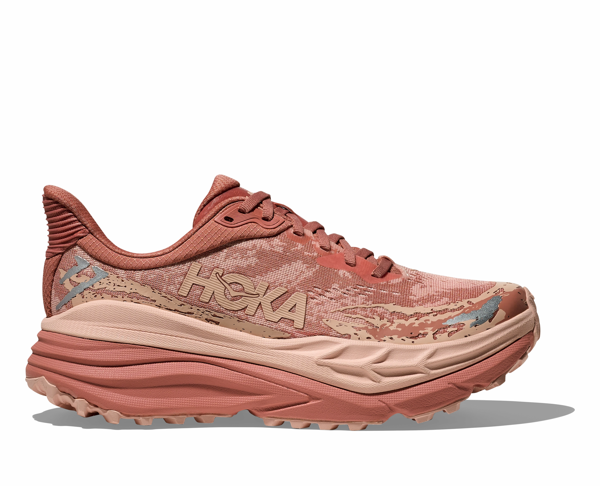 Women's Stinson 7 (BHRS - Blush/Rose Latte) Trail Shoes Gore-tex