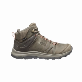 Women's Terradora II Leather Waterproof Boot - Brindle/Redwood (Regular Width) Forestbound Hiking Shoes