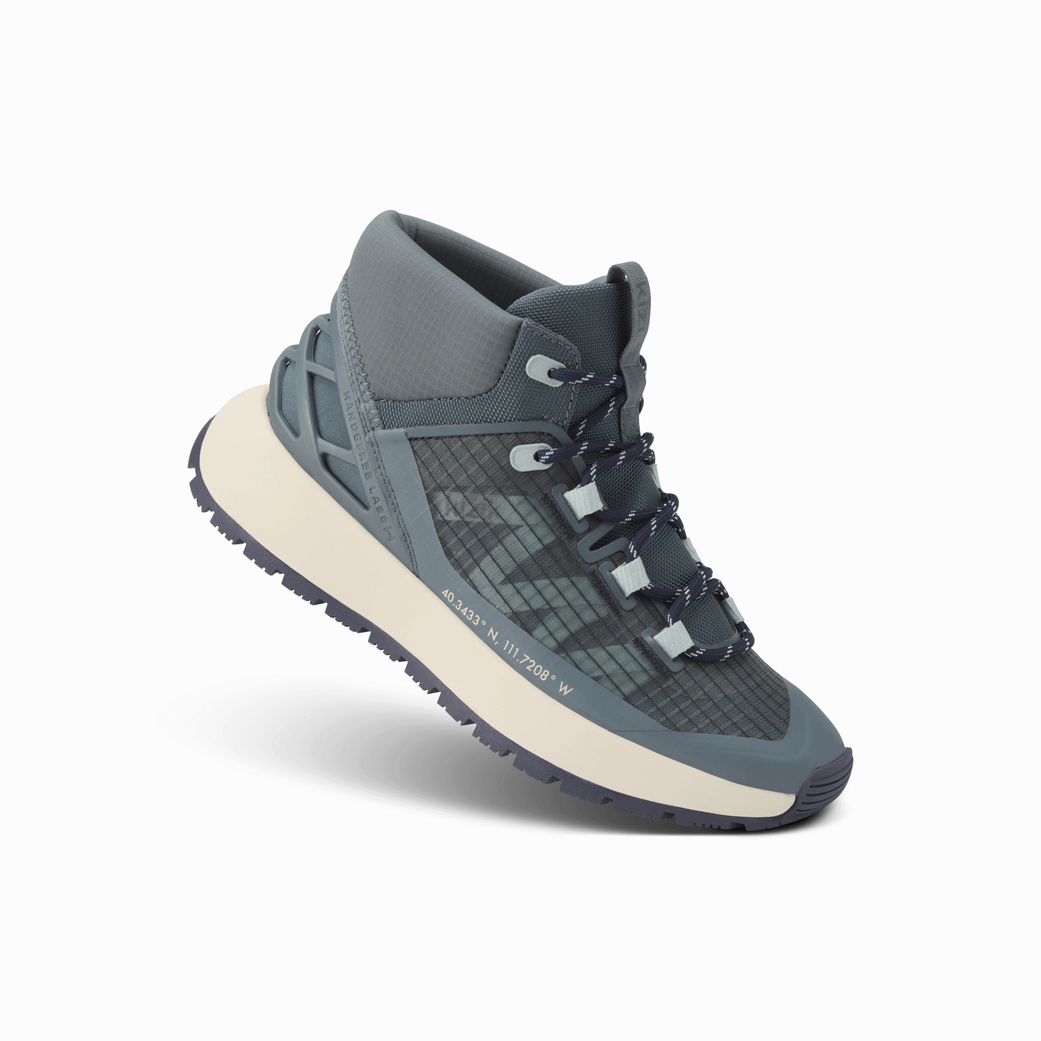 Mid Height Trail Running Shoes Women's Wasatch Mid - Stormy Weather/Surf Spray