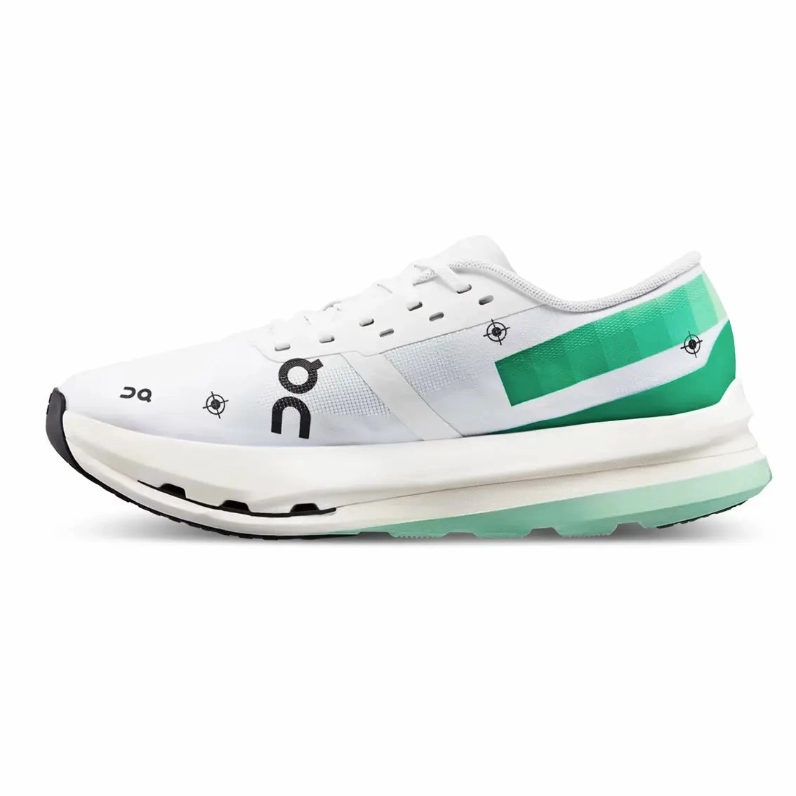 Barefoot Run Shoes Womens On Running Cloudboom Echo 3 - Undyed White / Mint