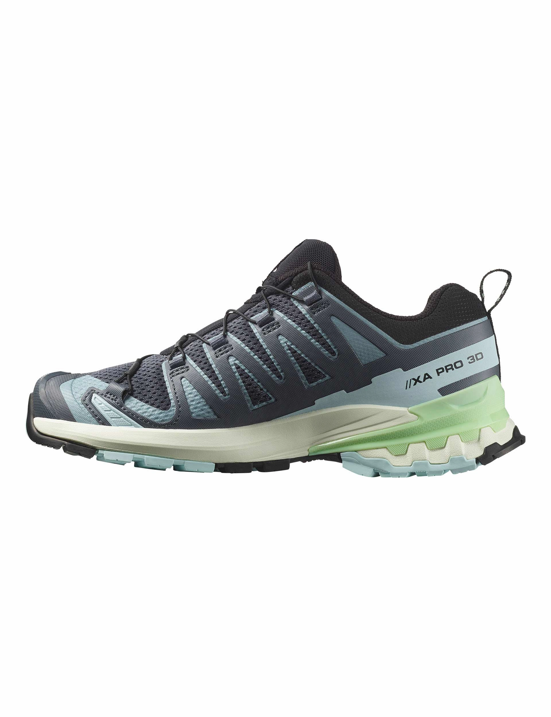 XA Pro 3D V9 - Turbulence/Iced Aqua/Patina Green Trail Running Shoe Vs Running Shoe