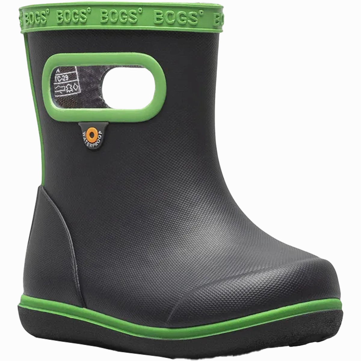 Youth Skipper II Solid (11-13) Faux Fur Lined Rain Boots