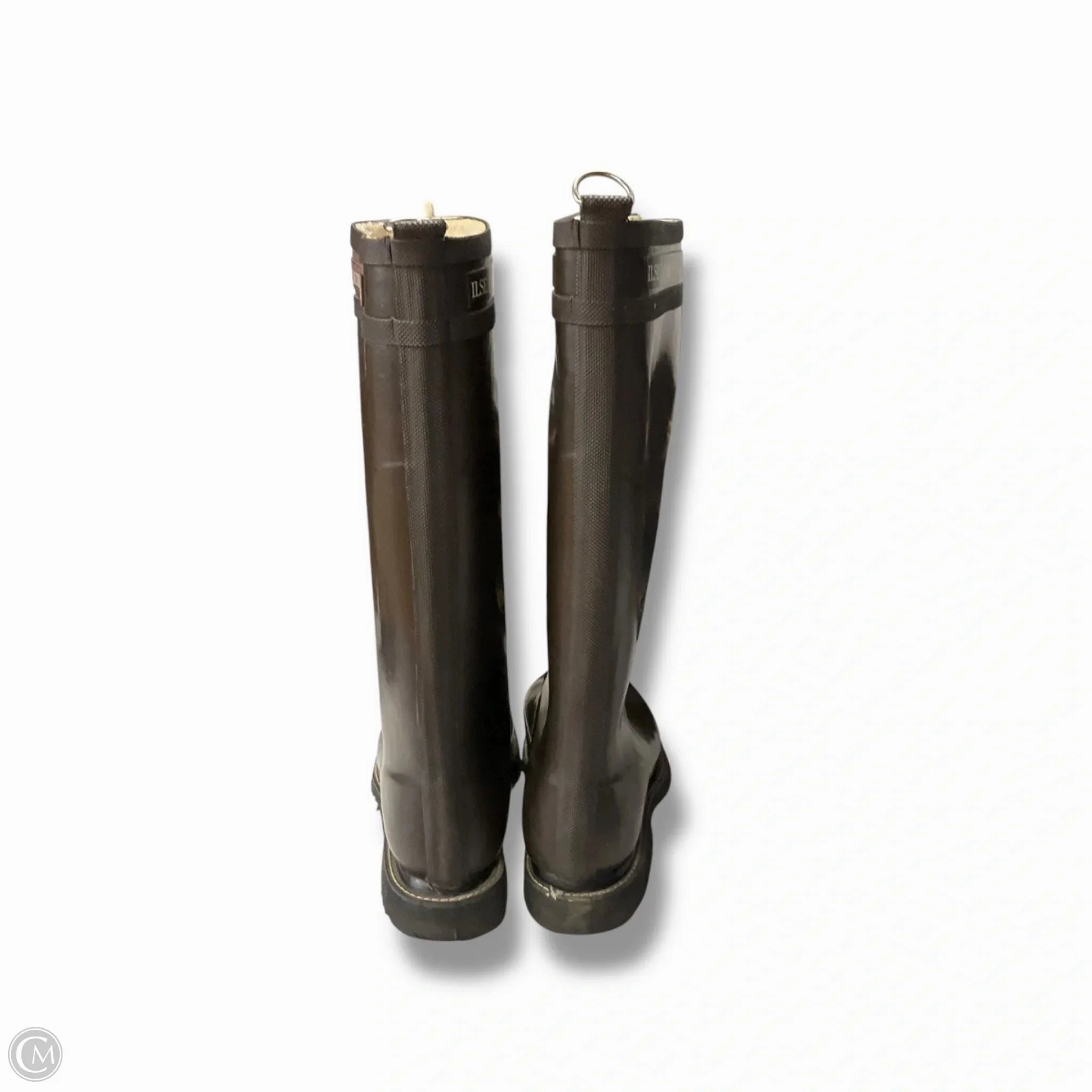 Boots Rain By Clothes Mentor In Brown, Size: 8.5 Atlanta Falcons Rain Boots