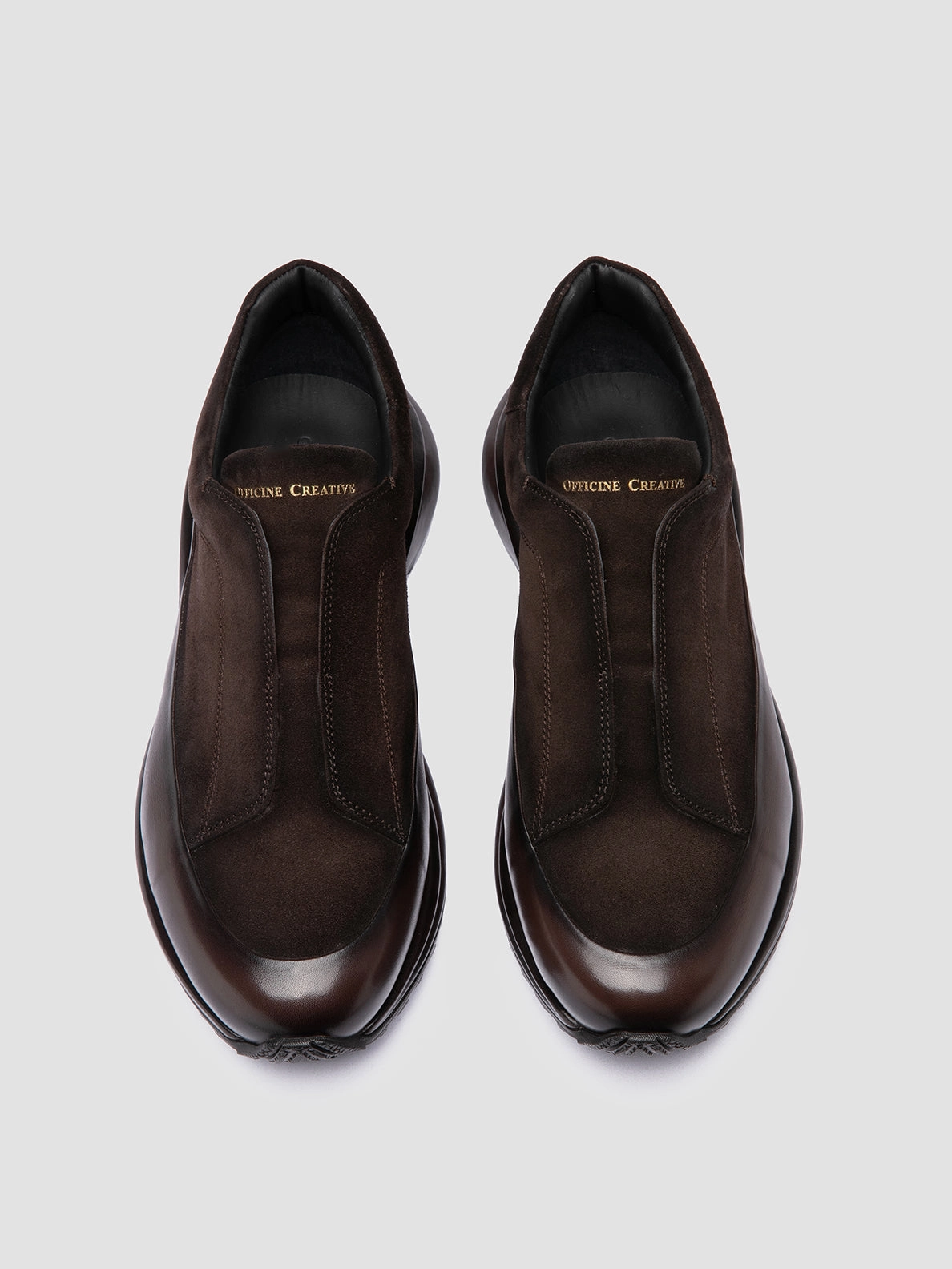 ZODIAC 001 - Brown Suede and Leather Sneakers Shoes Geneva